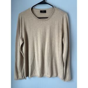 Basler Womens Wool/Silk Blend Sweater Cream